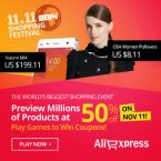 Ranking dos Países que Mais Compraram no Festival de Compras 11.11 do Aliexpress